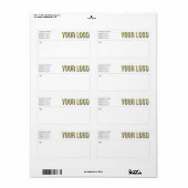 Aangepast adres voor verzendlabels etiket (Full Sheet)