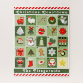 Aangepast advent Calendar Jigzaag Puzzle Legpuzzel (Verticaal)