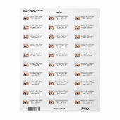 Aangepast afbeelding afbeelding retouradres etiket (Full Sheet)