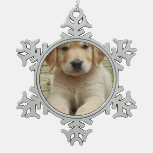 Aangepast afbeelding afbeelding tin sneeuwvlok ornament (Voorkant)