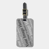 Aangepast Afbeelding Bagagelabel (Voorkant verticaal)