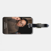 Aangepast Afbeelding dubbelzijdig Foto Creëer uw e Bagagelabel (Achterkant horizontaal)