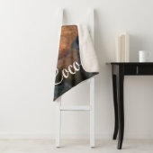 Aangepast Afbeelding en naam Cute Dog Blanket Cft Sherpa Deken (In situ)