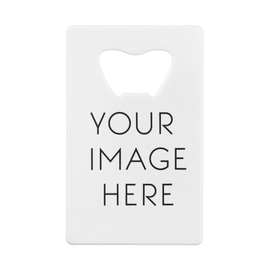 Aangepast Afbeelding Kredietkaart Flessenopener (Achterkant)