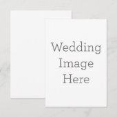 8.9 x 12.7 cm Enkele bedankkaart (Voorkant / Achterkant)