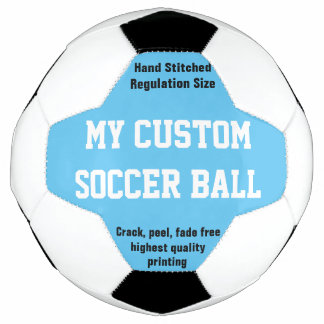 Aangepast afgedrukt Voetbal Football Futbol BLUE