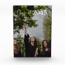 Aangepast afstudeercadeau foto blok