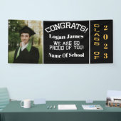 aangepast afstuderen 2023 met naam en foto spandoek (Beurs)