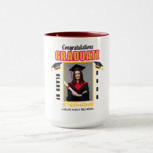Aangepast afstuderen Afstuderen van foto's gefelic Mok