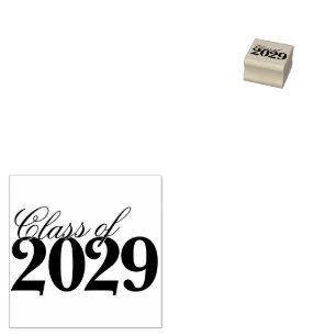 Aangepast Afstuderen Eenvoudig Afstudeerder Jaar Rubberstempel
