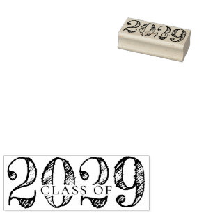 Aangepast Afstuderen Eenvoudig Afstudeerder Jaar Rubberstempel