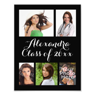 Aangepast Afstuderen fotocollage Foto Afdruk