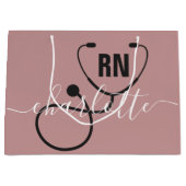 Aangepast Afstuderen geregistreerd zuster Groot Cadeauzakje (Voorkant)