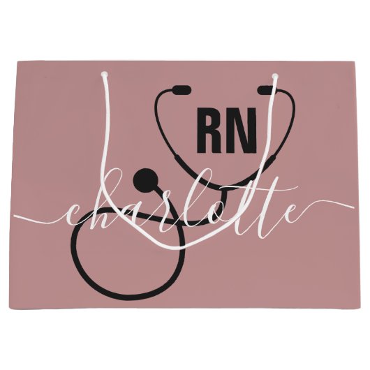 Aangepast Afstuderen geregistreerd zuster Groot Cadeauzakje (Voorkant)