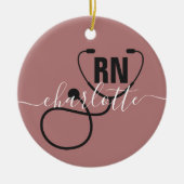 Aangepast Afstuderen geregistreerd zuster  Keramisch Ornament (Voorkant)