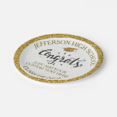 Aangepast Afstuderen is geschikt voor Afstudeerder Papieren Bordje (Gekanteld)