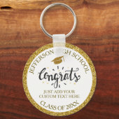 Aangepast Afstuderen is geschikt voor Afstudeerder Sleutelhanger (Achterkant)