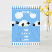 Aangepast Afstuderen Kaart (Gele Bloem)