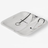 Aangepast Afstuderen van de Medische School Papieren Bordje (Gebogen)