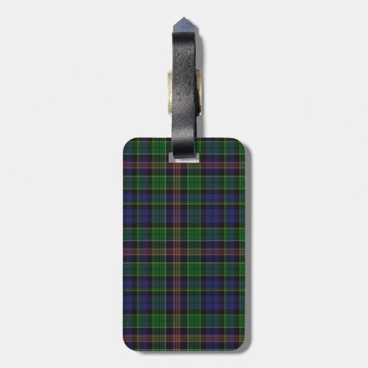 Aangepast Allison Tartan Bagagelabel (Achterkant verticaal)