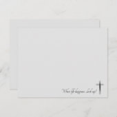 Aangepast als het leven gebeurt, kijk dan naar bov notitiekaartje (Voorkant / Achterkant)