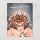 Aangepast als mijn bruidsmeisje uitnodiging briefkaart (Voorkant)