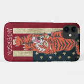 Aangepast Amerikaans Oranje tijger Case-Mate iPhone Case (Achterkant (horizontaal))