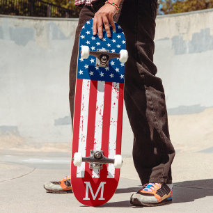 Aangepast Amerikaans vlaggenpatriottisch aangepast Skateboard