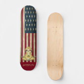 Aangepast Amerikaans vredesmodel Skateboard (Voorkant)