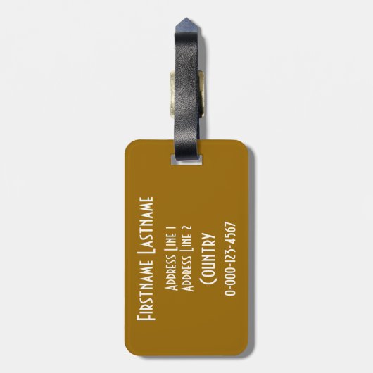 aangepast AMSTERDAM-bagagelabel Bagagelabel (Achterkant verticaal)