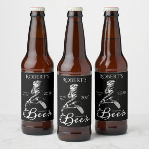 Aangepast animatie-/mangakarter bier etiket