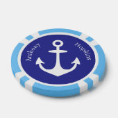 Aangepast anker cruiseschip poker chips (Enkel)