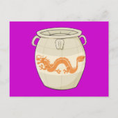 Aangepast Antiek-Oriental Chinese Vase Jar Invites Uitnodiging Briefkaart (Voorkant)