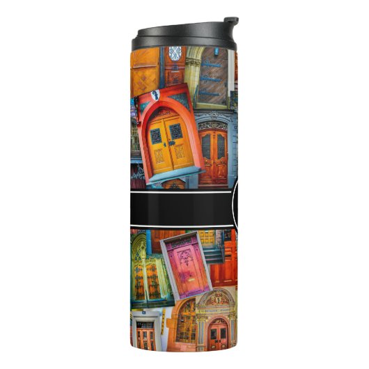 Aangepast Antiek voordeur Nieuw startpunt Thermosbeker (Gedraaid links)