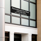 Aangepast appartement voor huur spandoek (Buitenkant Gebouw)