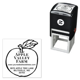 Aangepast appeltelers Orchard Return-adres Zelfinktende Stempel