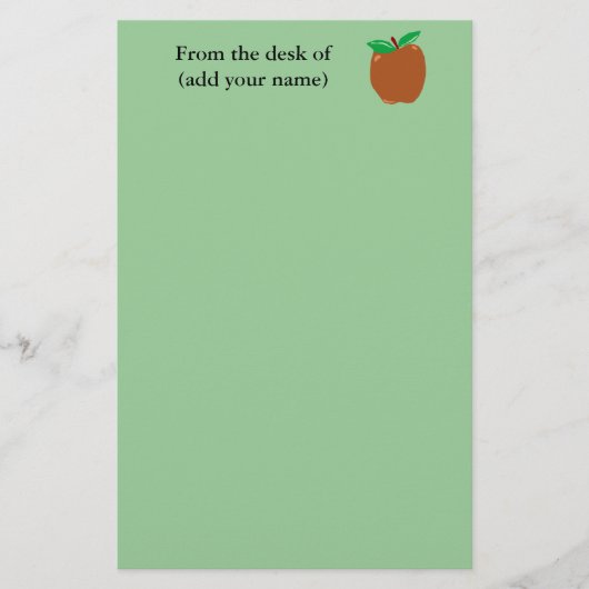 Aangepast Apple-Briefpapier Briefpapier (Voorkant)