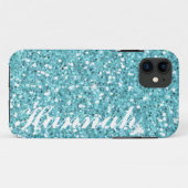 Aangepast Aqua Glitter IPhone5-Hoesje Case-Mate iPhone Case (Achterkant (horizontaal))