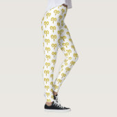 Aangepast Aries Golden Astrology Leggings (Rechts)