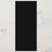 Aangepast - Art Deco Zwart en Goud Gatsby Huwelijk Menu (Achterkant)