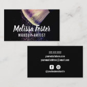 Aangepast artistiek Visitekaartje Makeup (Voorkant / Achterkant)