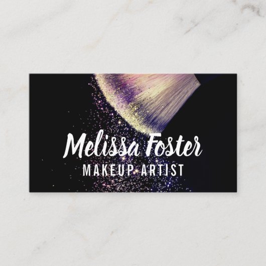 Aangepast artistiek Visitekaartje Makeup (Voorkant)