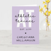 Aangepast Athletic Trainer bij atletische training Kaart (Gele Bloem)