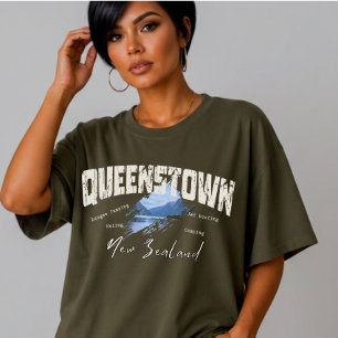 Aangepast avontuurlijk reizen in Queenstown Nieuw- T-shirt