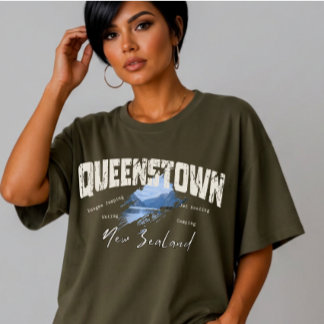 Aangepast avontuurlijk reizen in Queenstown Nieuw- T-shirt