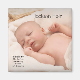 Aangepast Baby Foto geboortebord Magnet Magneet