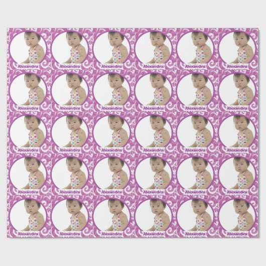 Aangepast Baby fotopapier Cadeaupapier (Vlak)