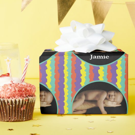 Aangepast Baby fotopapier Cadeaupapier (Verjaardagsfeest)