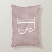 Aangepast Baby monogram Initiaal getextureerd past Accent Kussen (Voorkant(Verticaal))