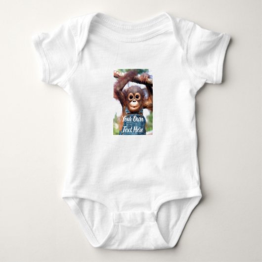 Aangepast Baby-pak - eigen afbeelding en tekst toe Romper (Voorkant)